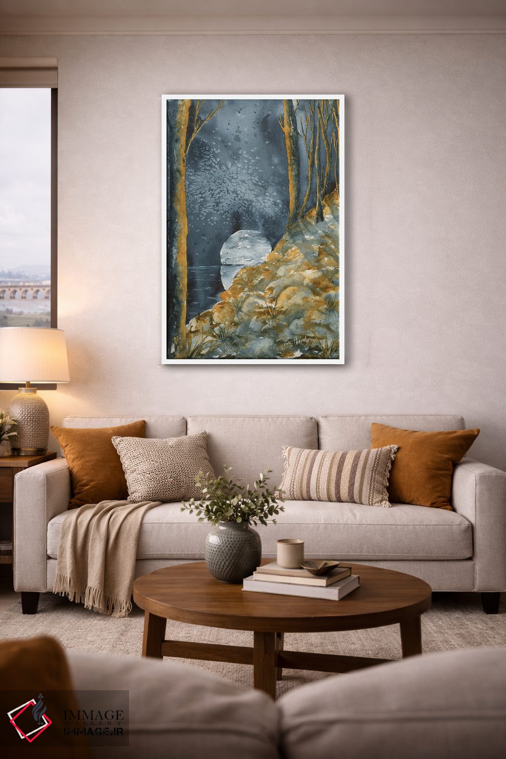 تابلو دکوراتیو تپه مهتابی اثر لیز کاوینگتون - D3W