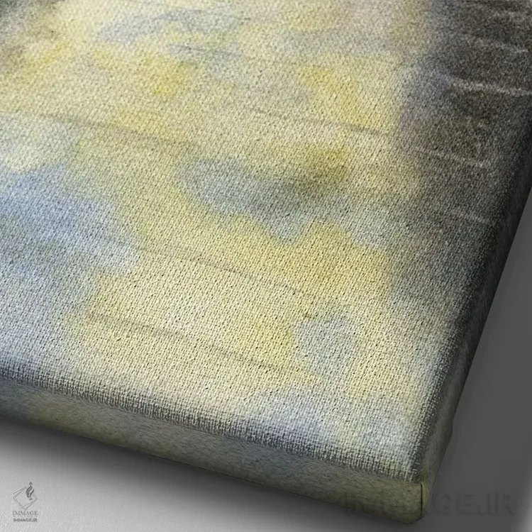 تابلو دکوراتیو فیورد نروژی اثر لیز کاوینگتون - نمای نزدیک بافت بوم