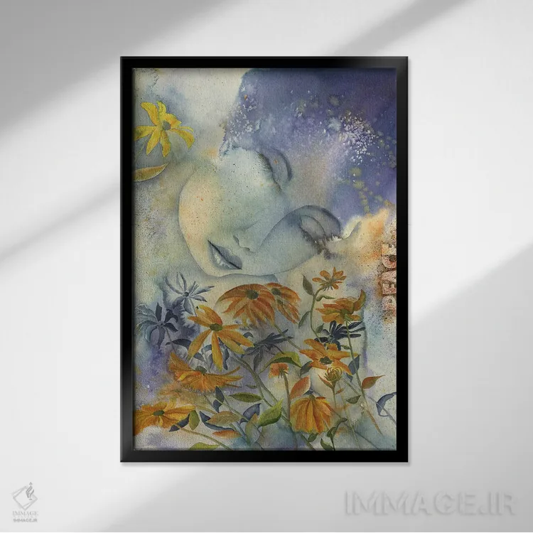 تابلو دکوراتیو صلح اثر لیز کاوینگتون - نمای قابدار مشکی