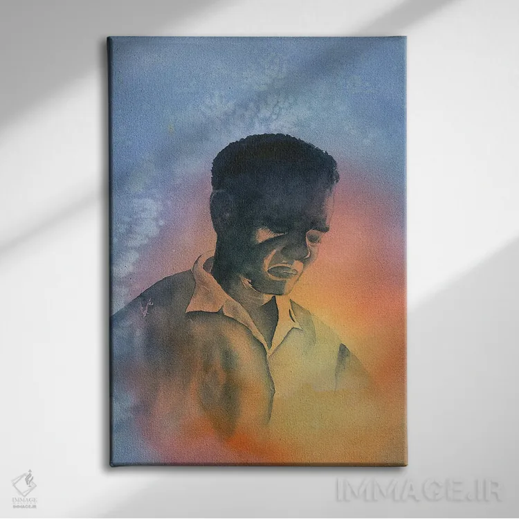 تابلو دکوراتیو غرق در فکر ۲ اثر لیز کاوینگتون - نمای روبهرو روی دیوار