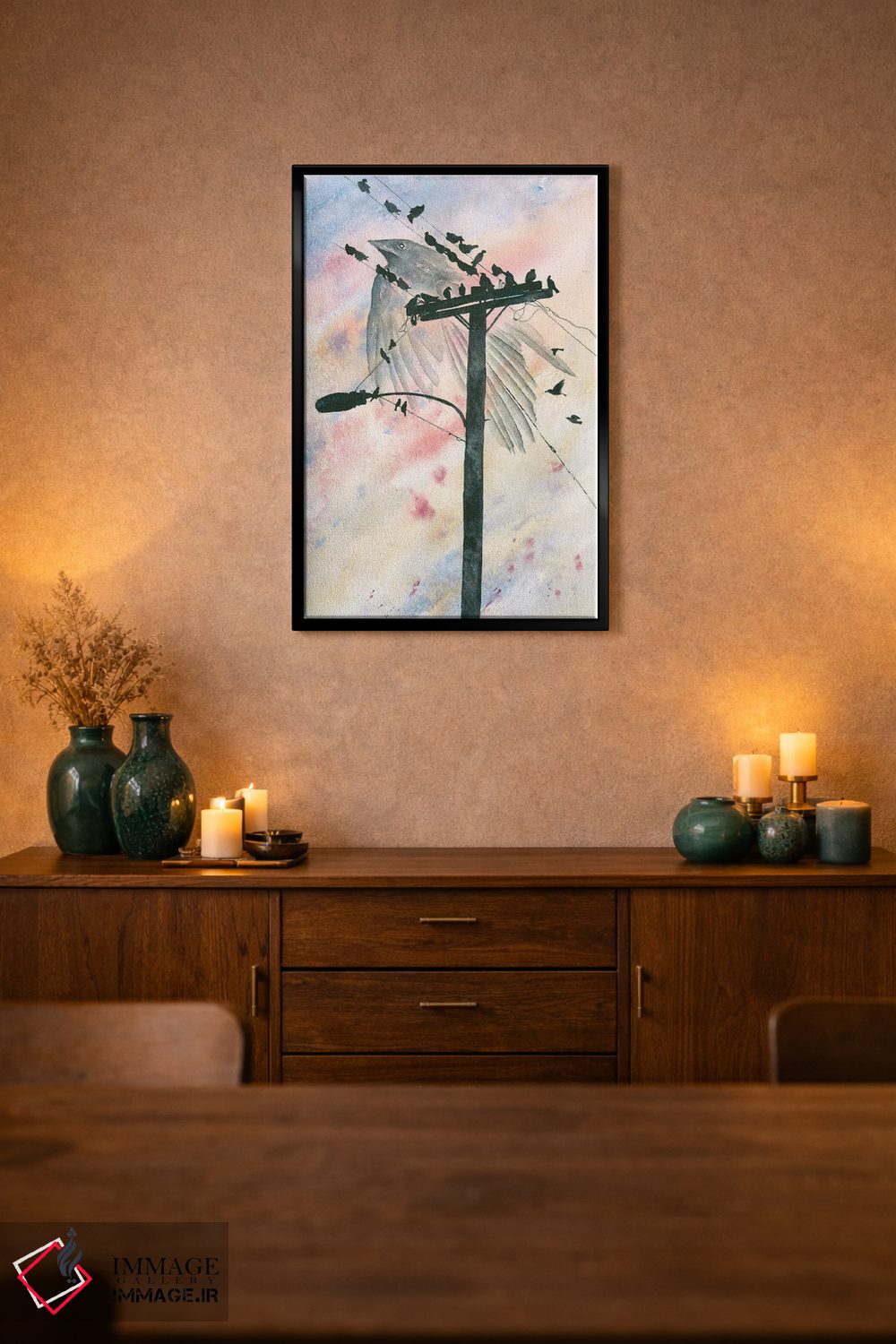 تابلو دکوراتیو جنایت در غروب اثر لیز کاوینگتون - D2B