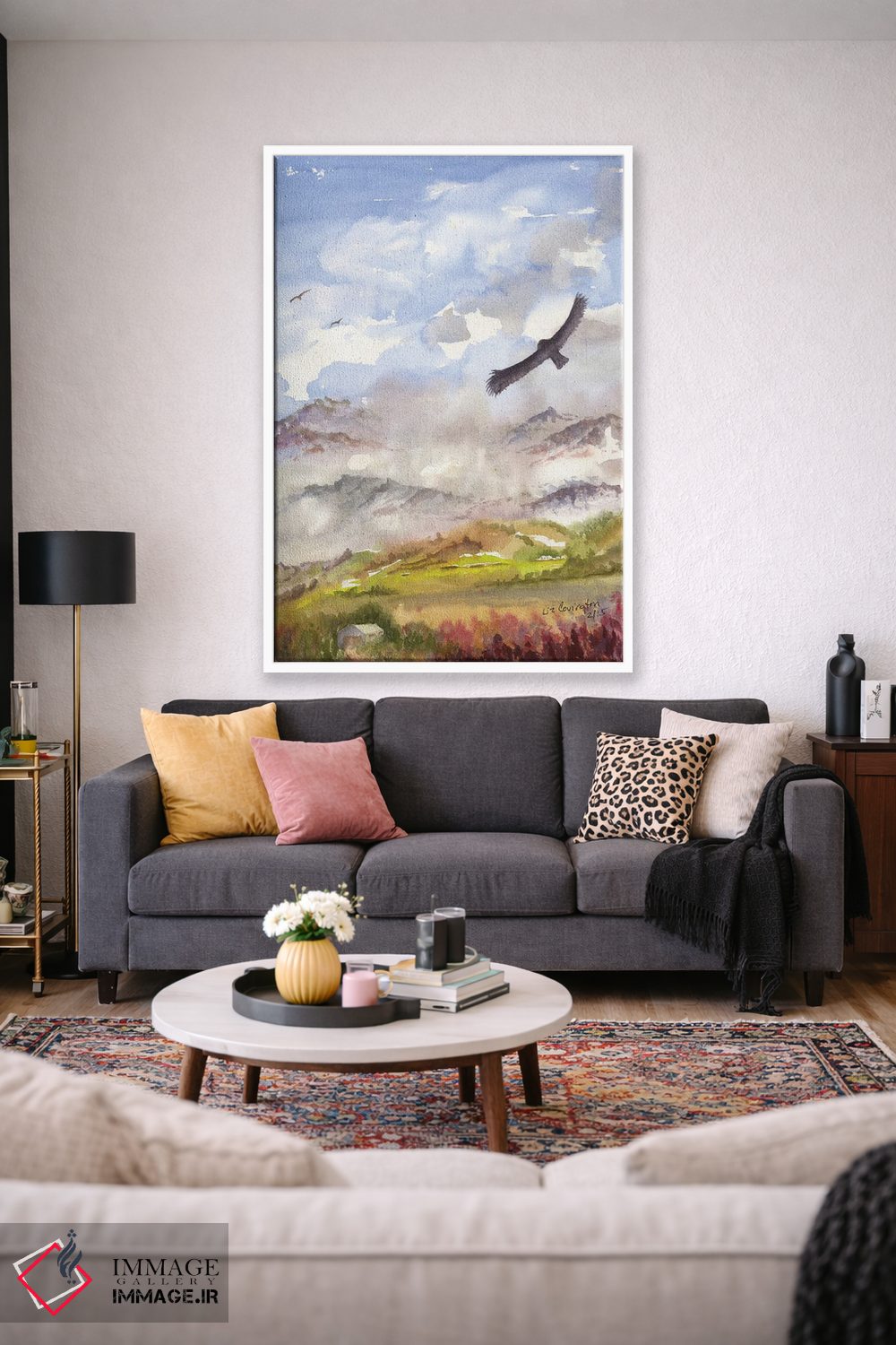 تابلو انتزاعی شکار برای طعمه اثر لیز کاوینگتون - D1W