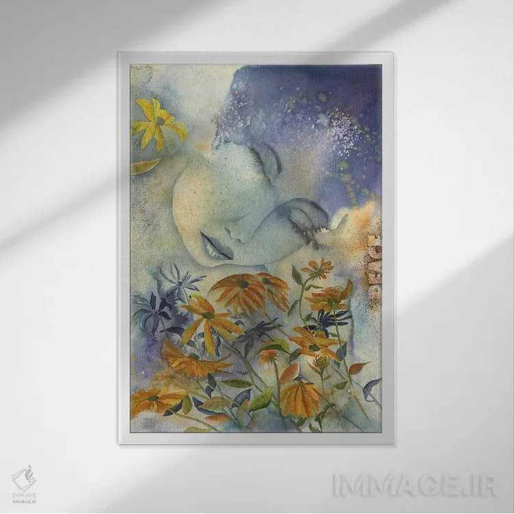 تابلو دکوراتیو صلح اثر لیز کاوینگتون - نمای قابدار سفید