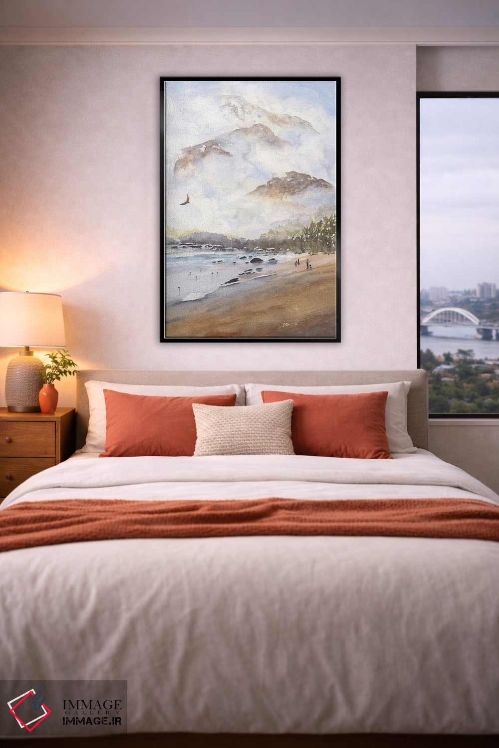 تابلو انتزاعی چشم انداز کوهستانی اثر لیز کاوینگتون - D4B