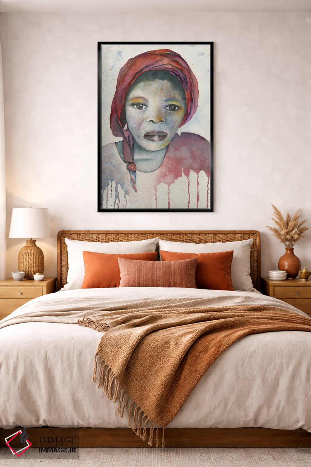 تابلو دکوراتیو دختر خدمتکار نیجریه ای اثر لیز کاوینگتون - D3B