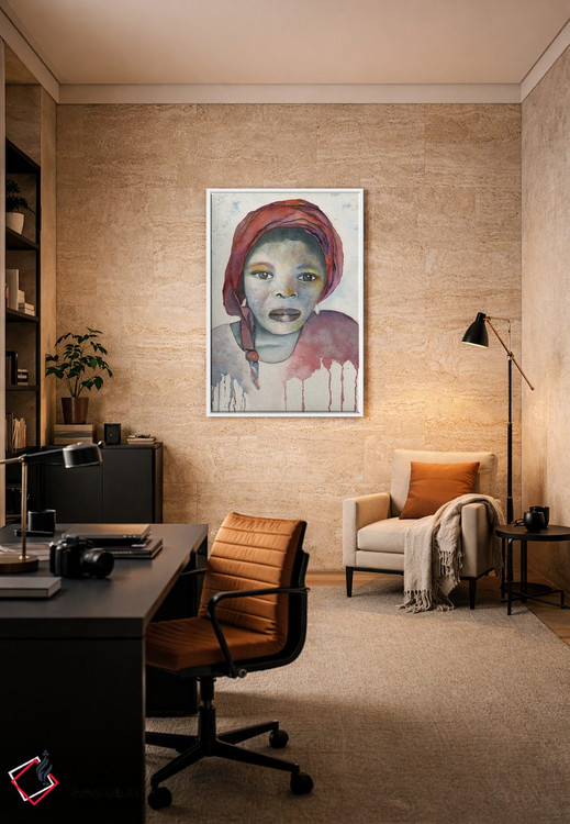 تابلو دکوراتیو دختر خدمتکار نیجریه ای اثر لیز کاوینگتون - D4W