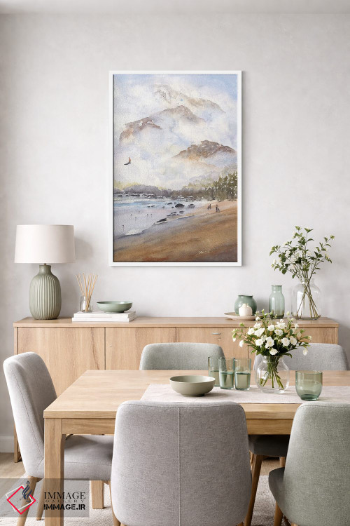 تابلو انتزاعی چشم انداز کوهستانی اثر لیز کاوینگتون - D5W