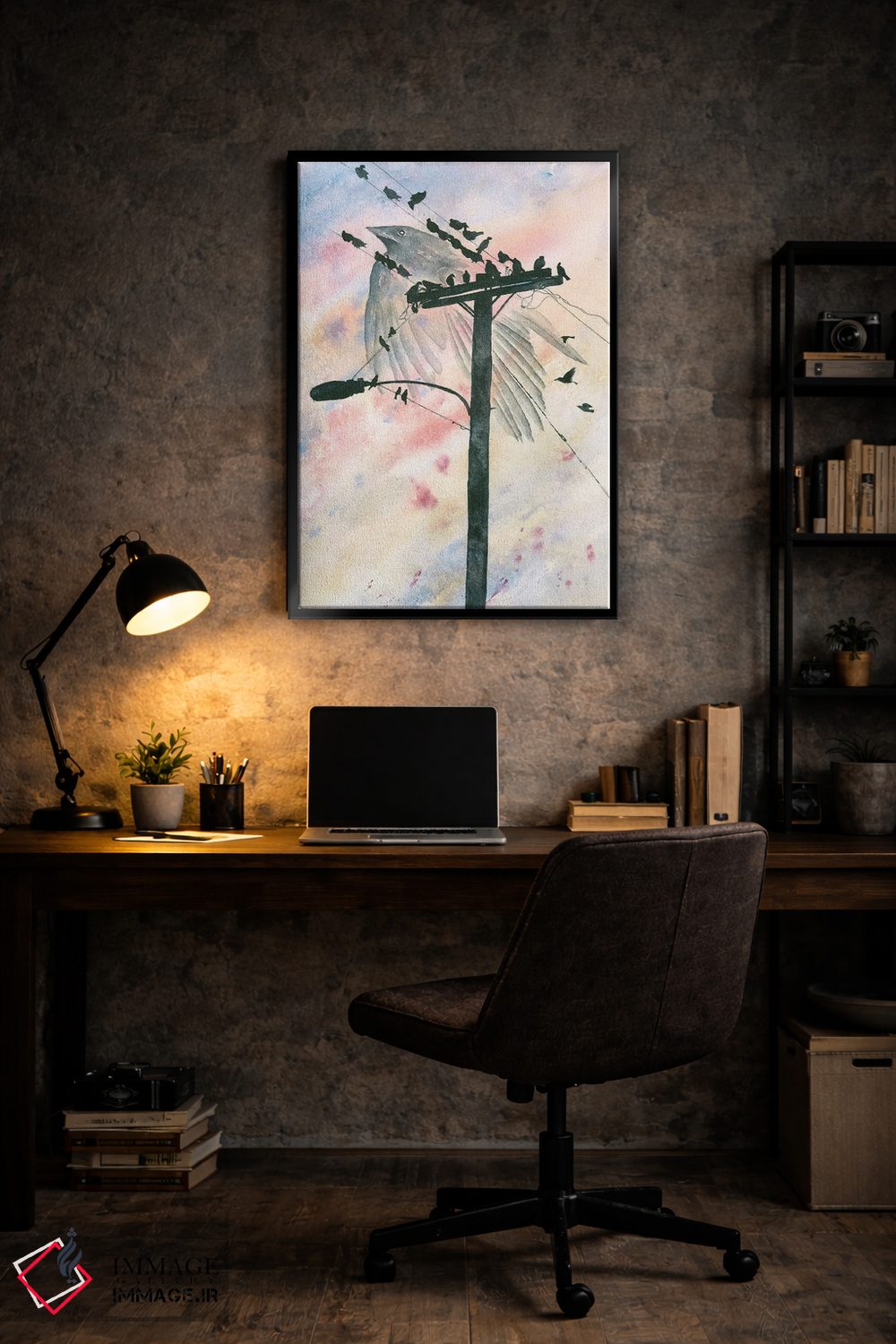 تابلو دکوراتیو جنایت در غروب اثر لیز کاوینگتون - D6B