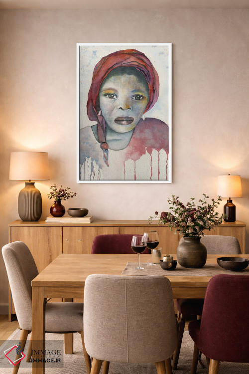 تابلو دکوراتیو دختر خدمتکار نیجریه ای اثر لیز کاوینگتون - D5W