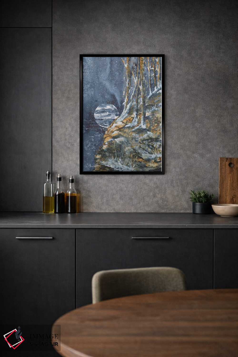 تابلو دکوراتیو بوران شبانه اثر لیز کاوینگتون - D2B