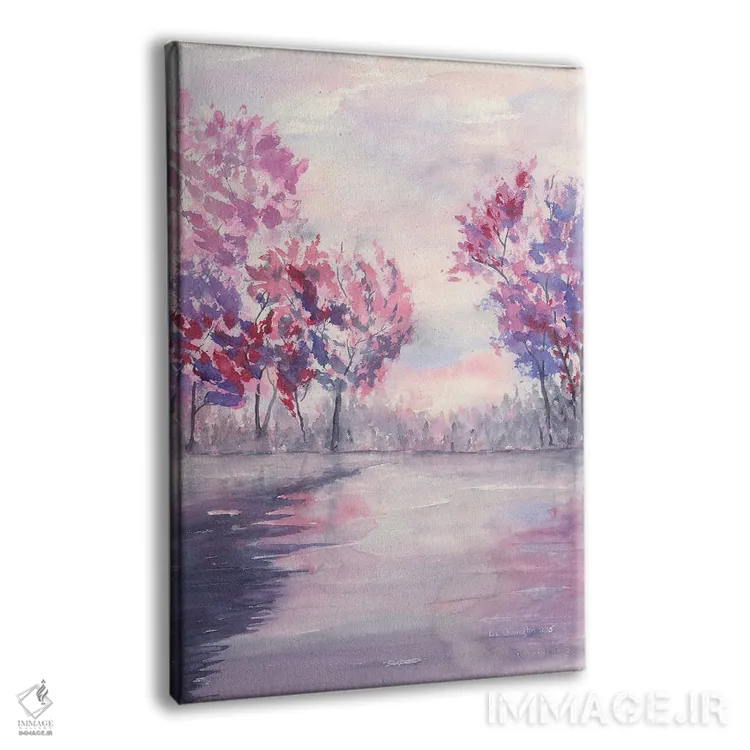 تابلو انتزاعی فصل بهار اثر لیز کاوینگتون - نمای پرسپکتیو محصول