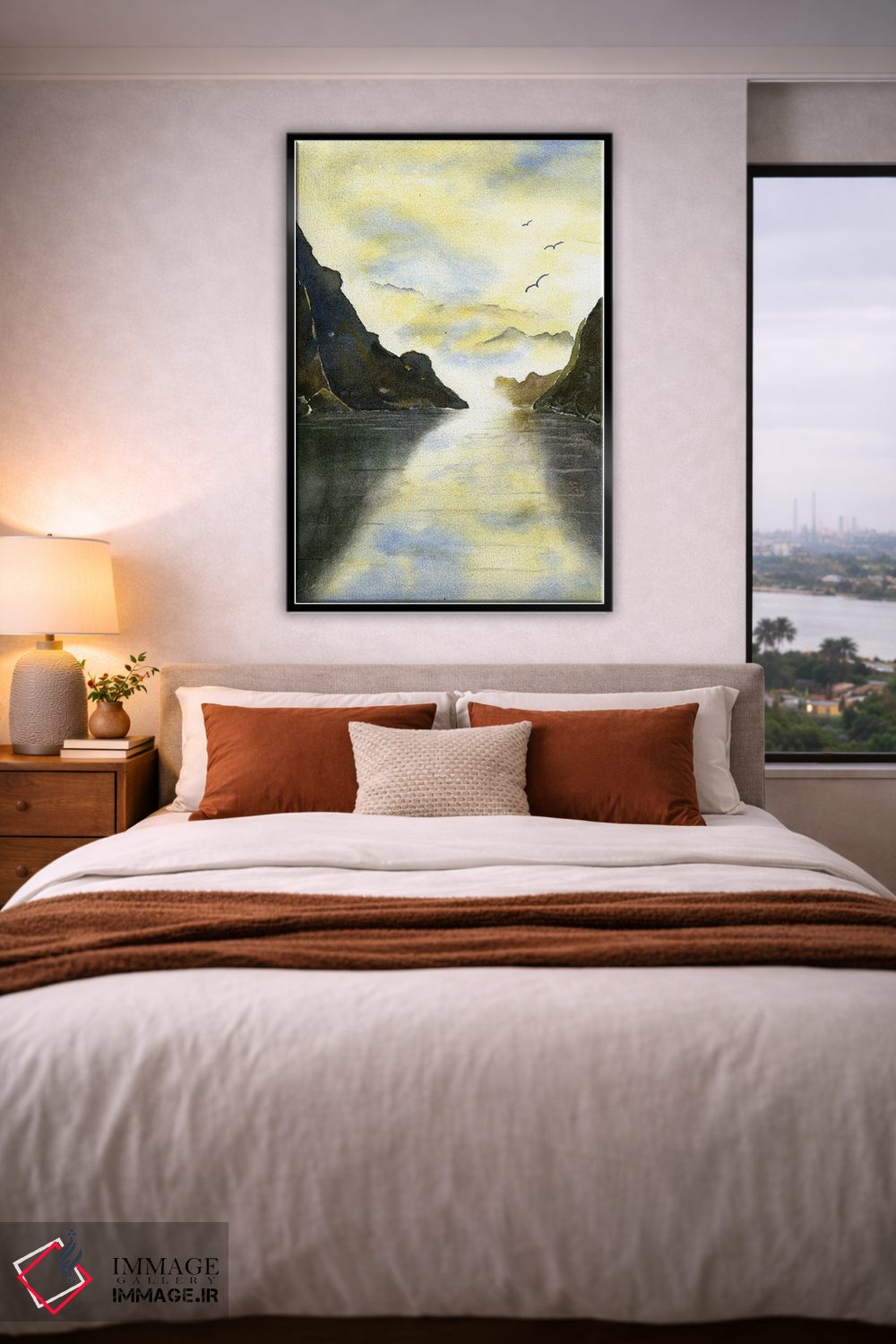 تابلو دکوراتیو فیورد نروژی اثر لیز کاوینگتون - D4B