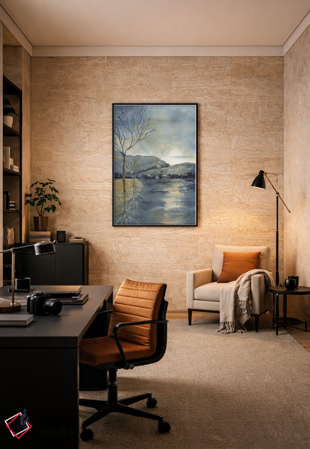 تابلو دکوراتیو درخت مهتابی ۲ اثر لیز کاوینگتون - D6B