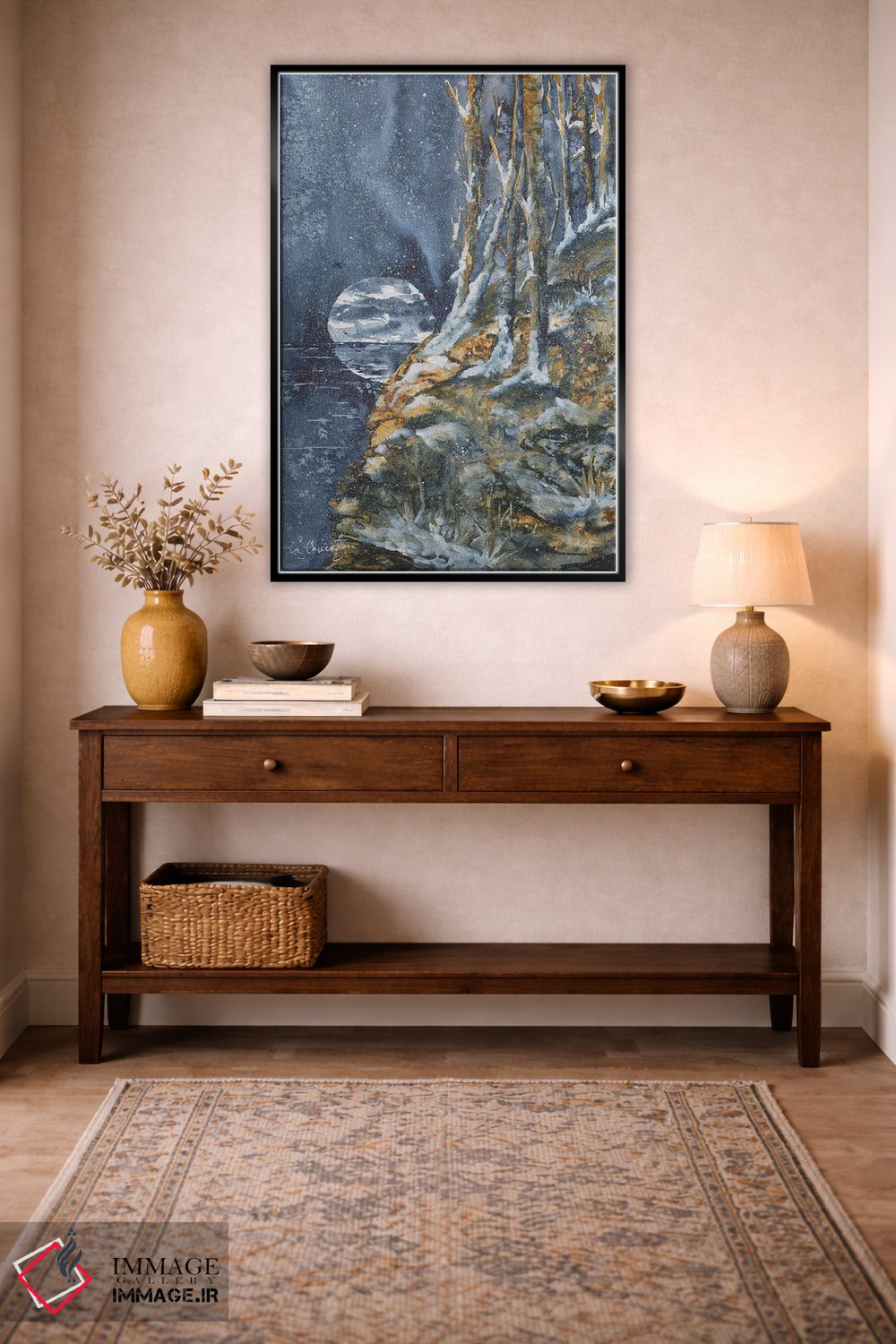 تابلو دکوراتیو بوران شبانه اثر لیز کاوینگتون - D5B