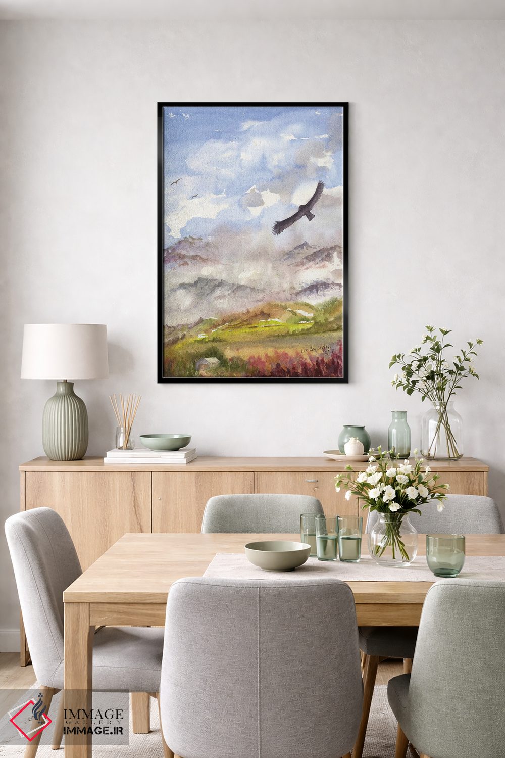 تابلو انتزاعی شکار برای طعمه اثر لیز کاوینگتون - D6B