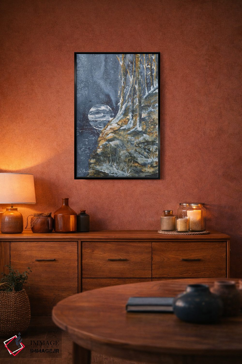 تابلو دکوراتیو بوران شبانه اثر لیز کاوینگتون - D6B