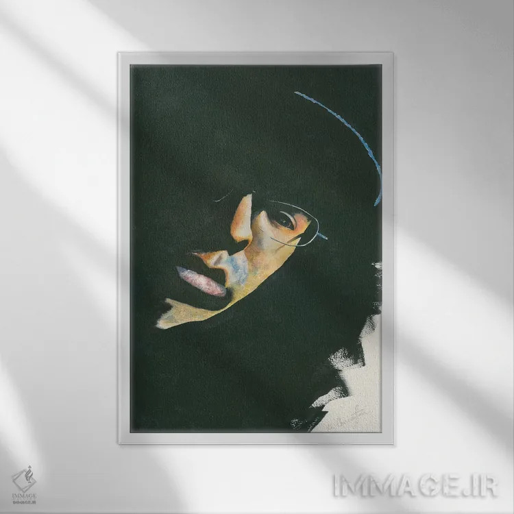 تابلو دکوراتیو انعکاس اثر لیز کاوینگتون - نمای قابدار سفید