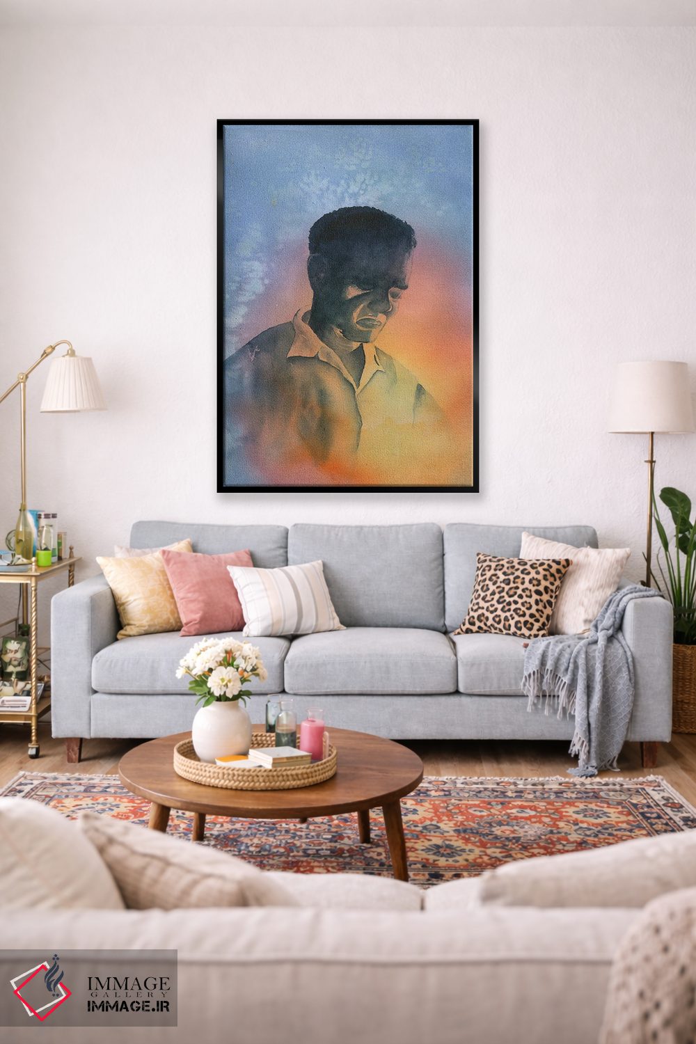 تابلو دکوراتیو غرق در فکر ۲ اثر لیز کاوینگتون - D1B