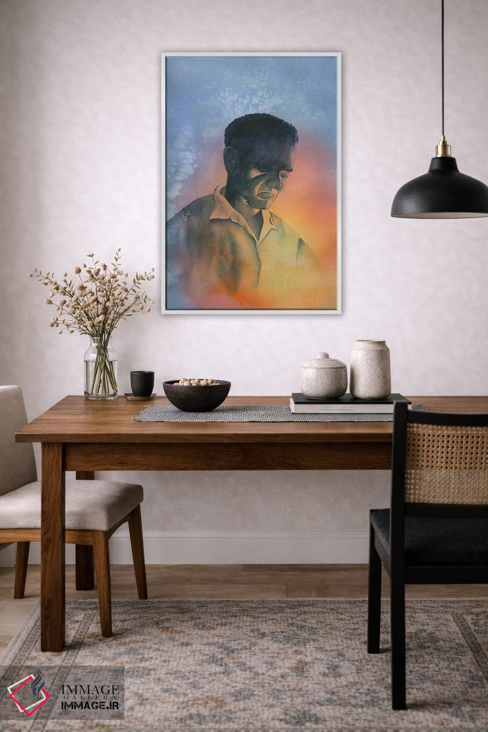 تابلو دکوراتیو غرق در فکر ۲ اثر لیز کاوینگتون - D2W