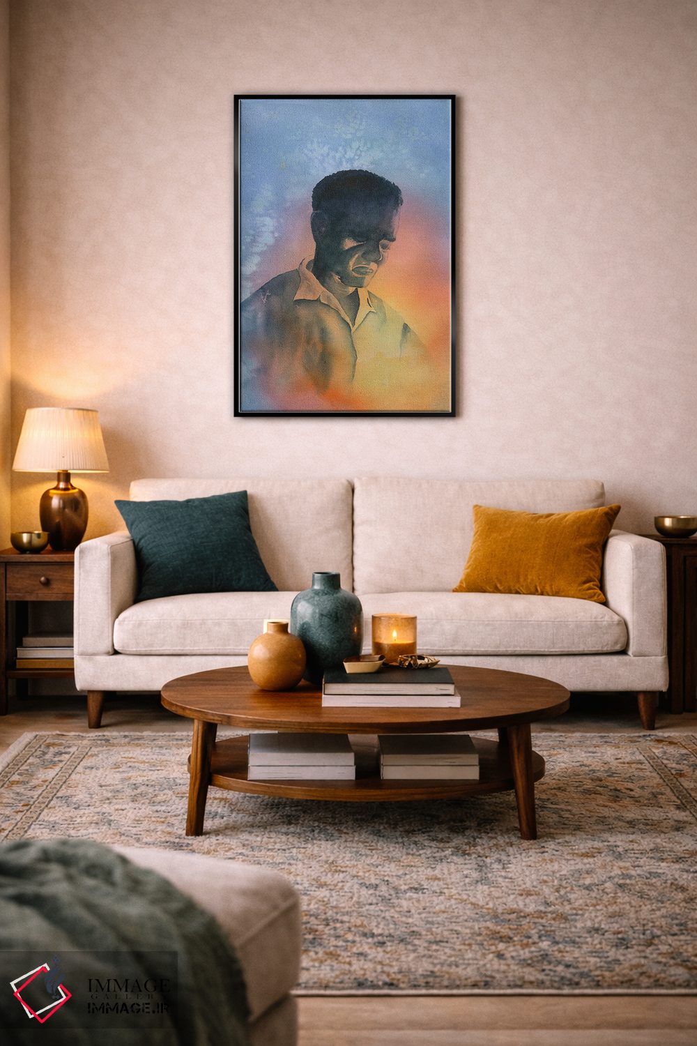 تابلو دکوراتیو غرق در فکر ۲ اثر لیز کاوینگتون - D6B