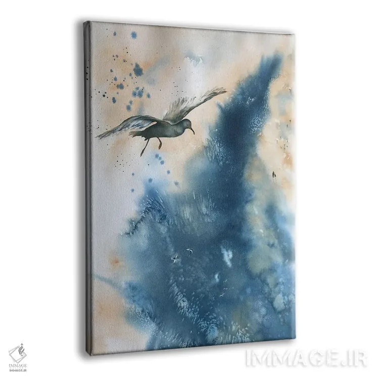 تابلو دکوراتیو دریای متلاطم اثر لیز کاوینگتون - نمای پرسپکتیو محصول