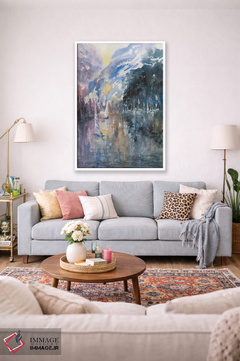 تابلو انتزاعی چشم انداز سیرا اثر لیز کاوینگتون - D1W