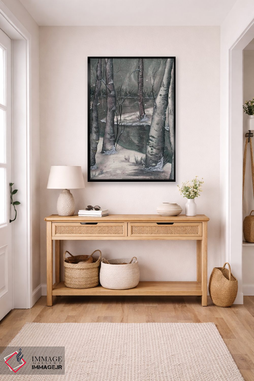 تابلو دکوراتیو شب برفی اثر لیز کاوینگتون - D4B