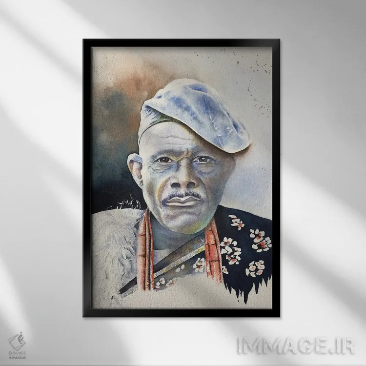 تابلو دکوراتیو رئیس اثر لیز کاوینگتون - نمای قابدار مشکی