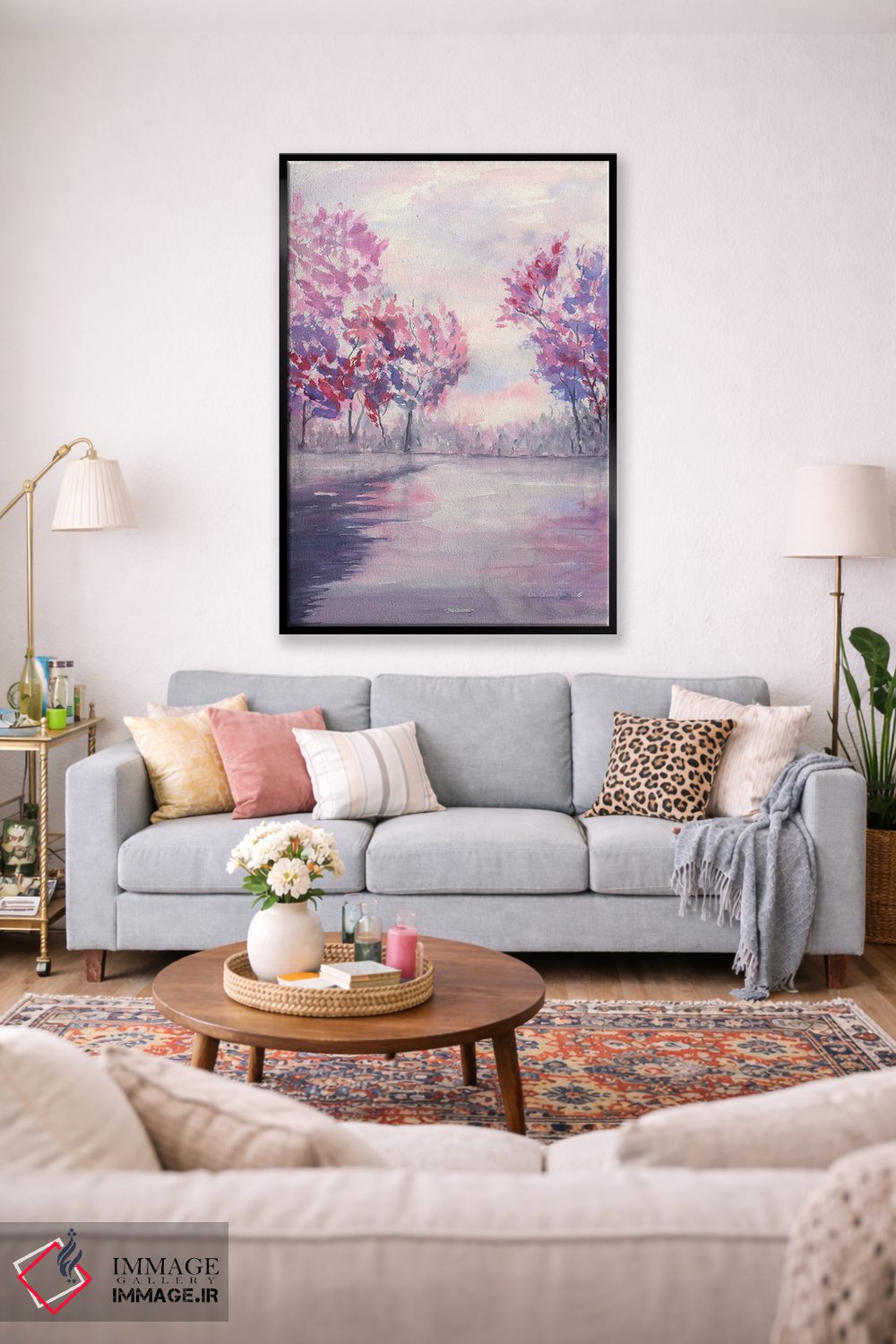 تابلو انتزاعی فصل بهار اثر لیز کاوینگتون - D1B