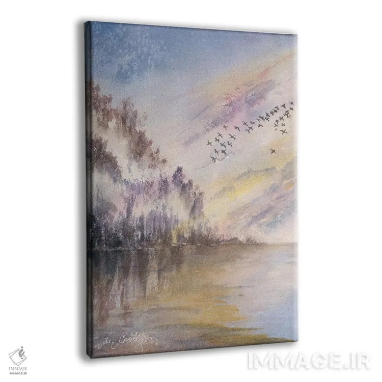 تابلو دکوراتیو آرایش V شکل اثر لیز کاوینگتون - نمای پرسپکتیو محصول