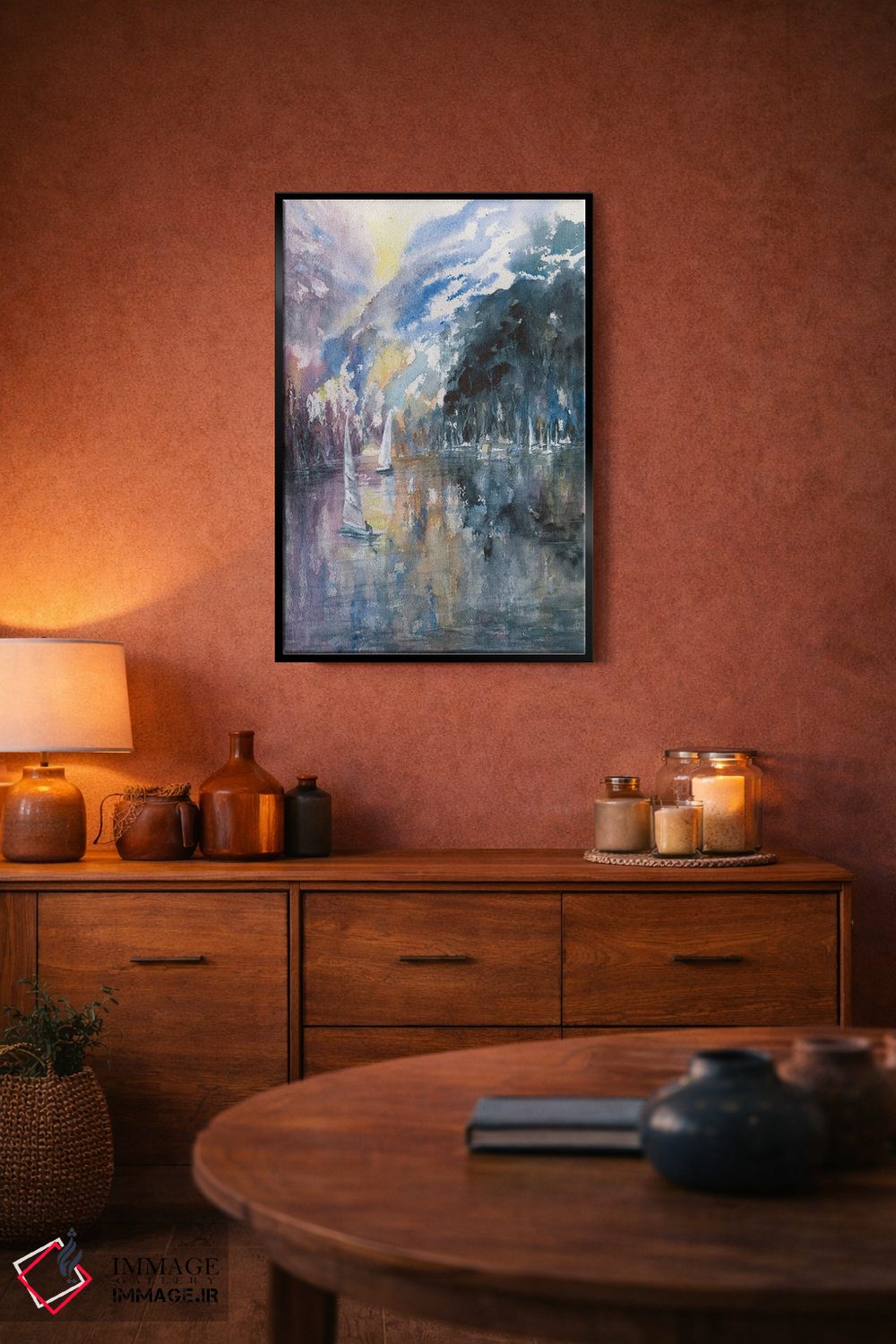 تابلو انتزاعی چشم انداز سیرا اثر لیز کاوینگتون - D5B