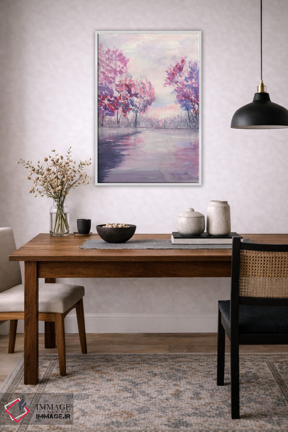 تابلو انتزاعی فصل بهار اثر لیز کاوینگتون - D3W