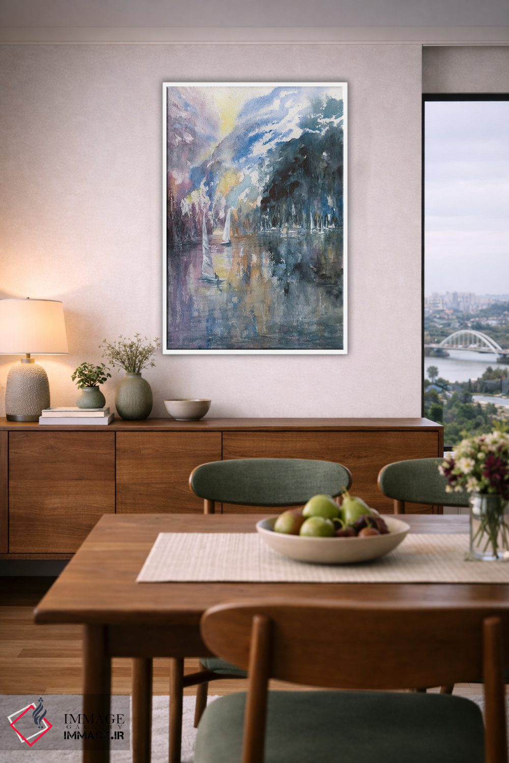 تابلو انتزاعی چشم انداز سیرا اثر لیز کاوینگتون - D6W