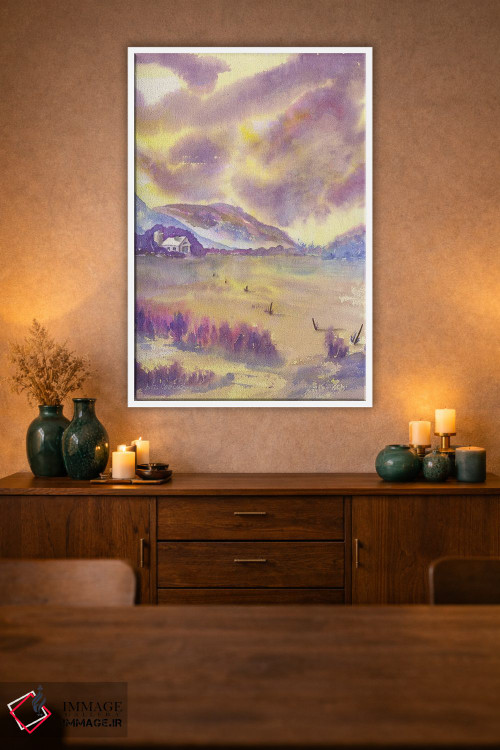 تابلو انتزاعی طوفان تابستانی اثر لیز کاوینگتون - D1W