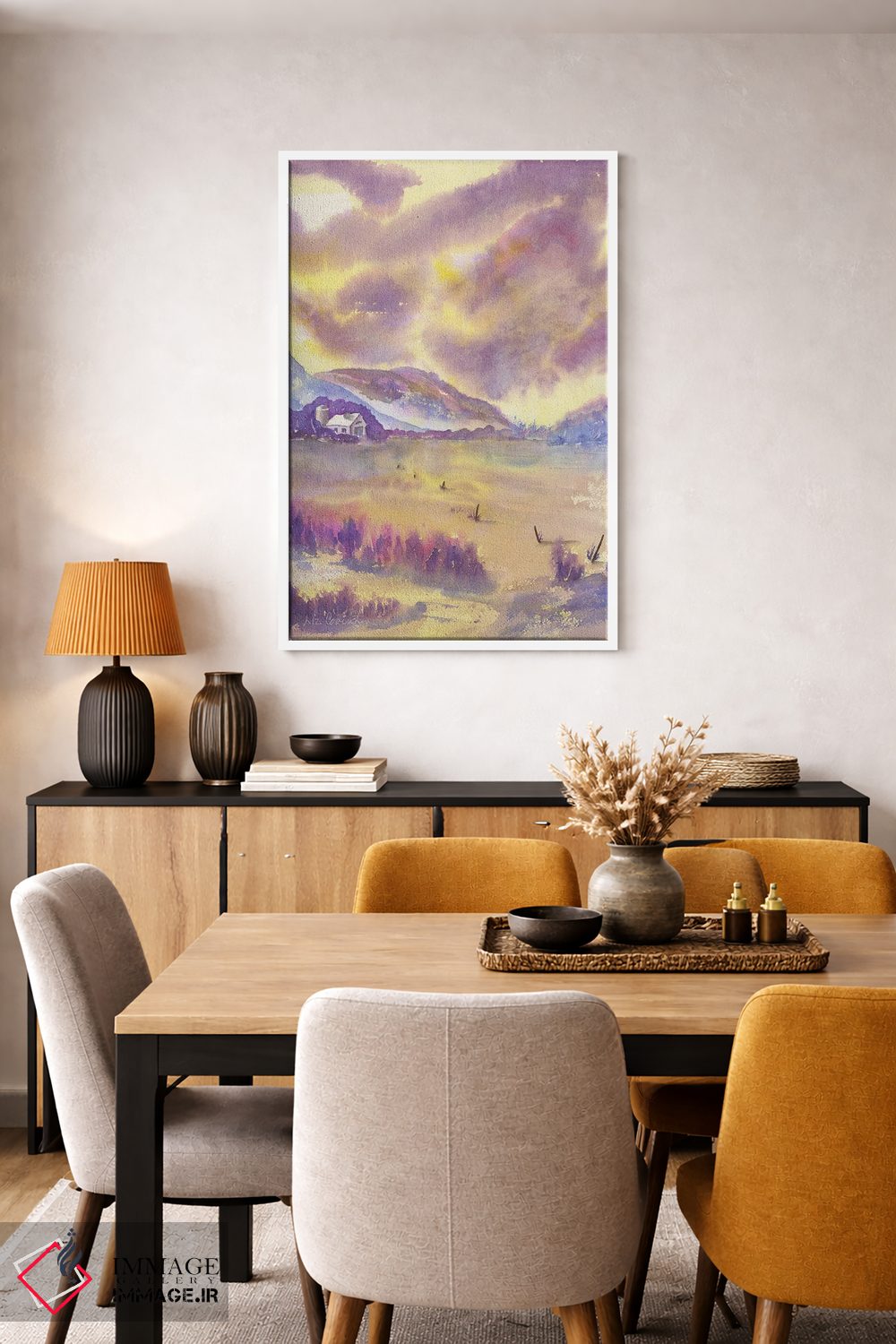 تابلو انتزاعی طوفان تابستانی اثر لیز کاوینگتون - D5W