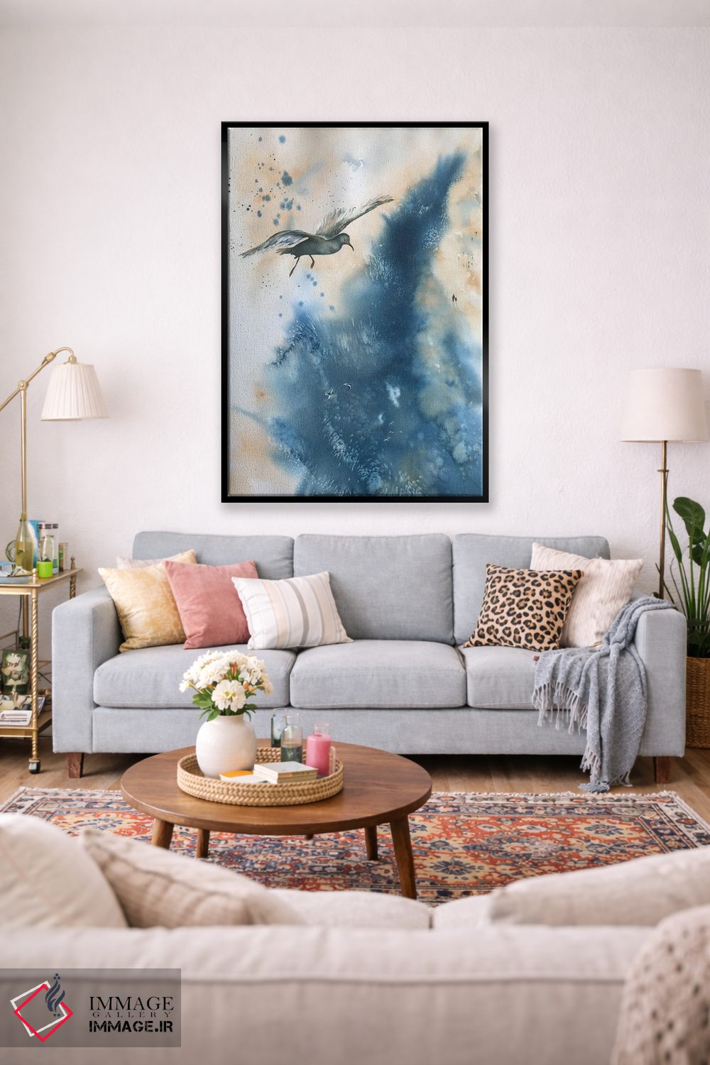 تابلو دکوراتیو دریای متلاطم اثر لیز کاوینگتون - D1B