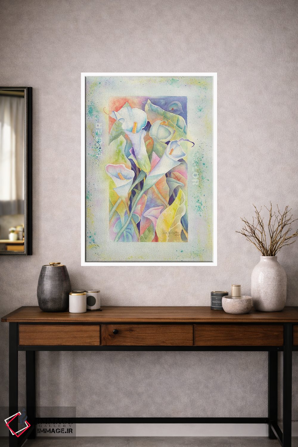 تابلو دکوراتیو کالاها با آبرنگ اثر لیز کاوینگتون - D2W