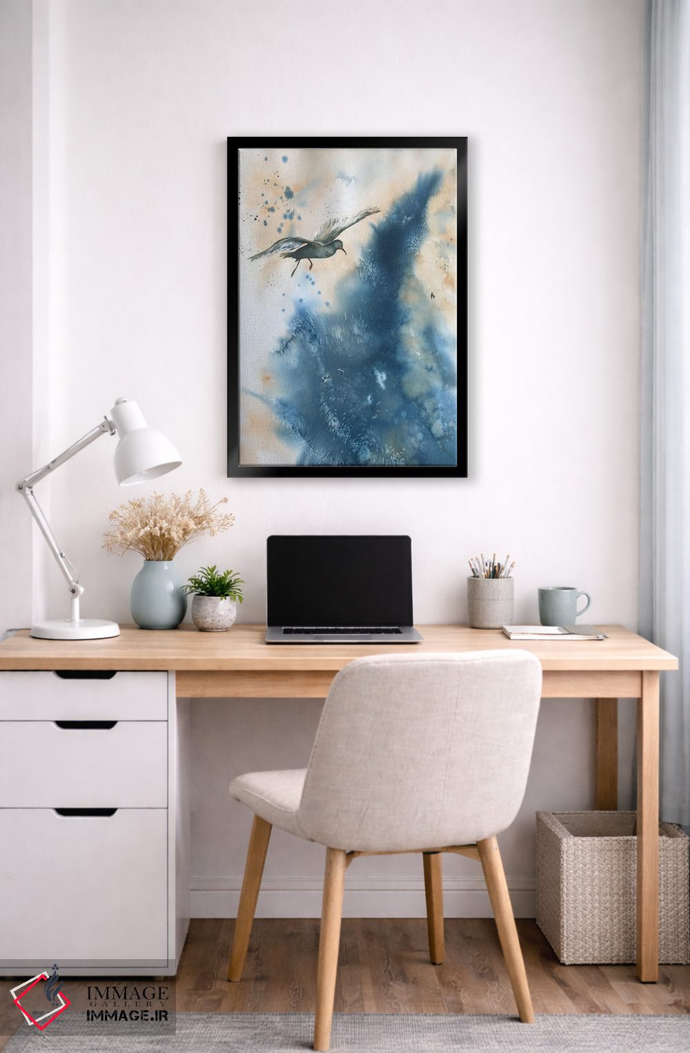 تابلو دکوراتیو دریای متلاطم اثر لیز کاوینگتون - D6B