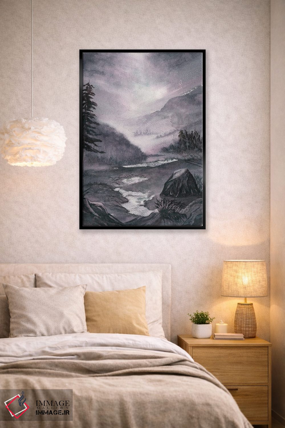 تابلو دکوراتیو غروب دره ۲ اثر لیز کاوینگتون - D2B