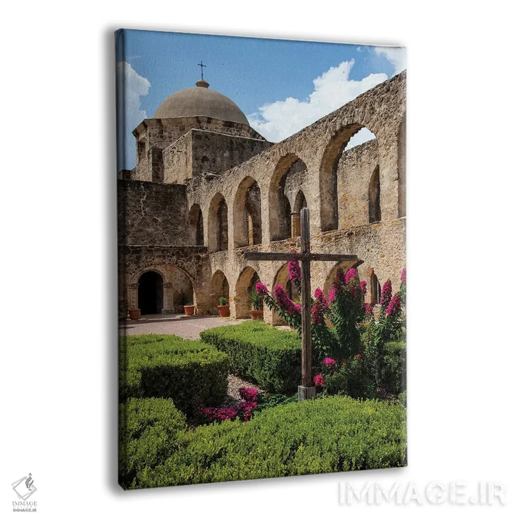 تابلو دکوراتیو ایوان قوسی در کلیسای میسیون سن خوزه، سن آنتونیو اثر لری دیتو - نمای پرسپکتیو محصول