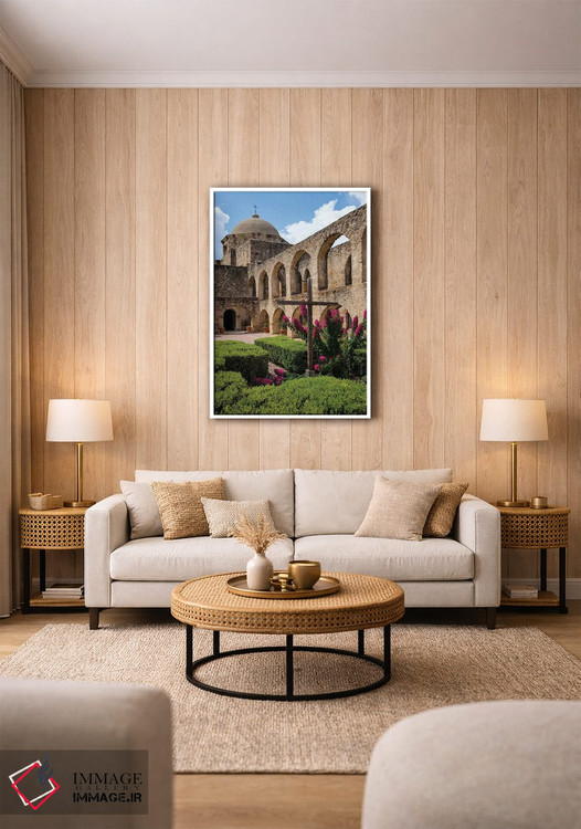 تابلو دکوراتیو ایوان قوسی در کلیسای میسیون سن خوزه، سن آنتونیو اثر لری دیتو - D1W