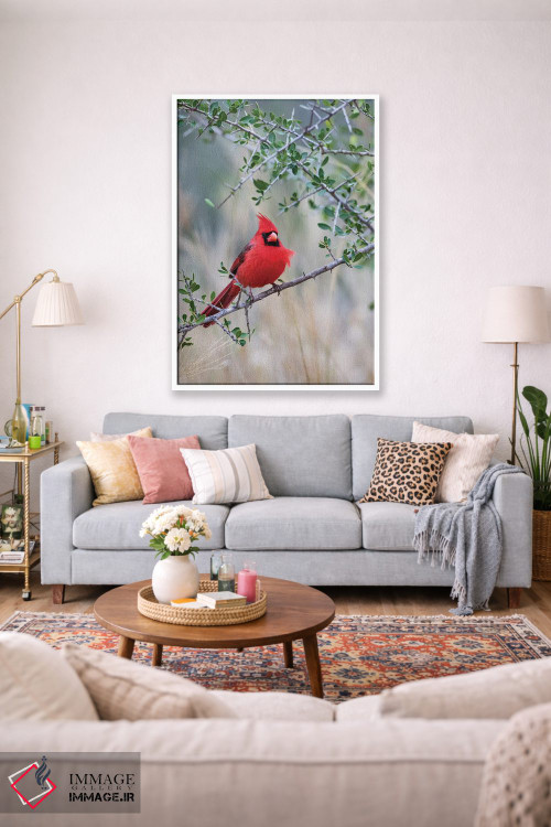 تابلو دکوراتیو کارباورال شمالی نشسته اثر لری دیتو - D1W