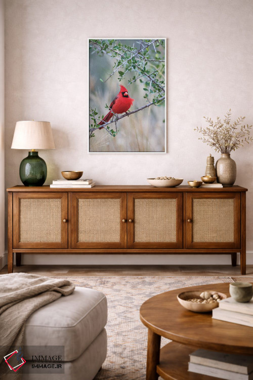 تابلو دکوراتیو کارباورال شمالی نشسته اثر لری دیتو - D3W