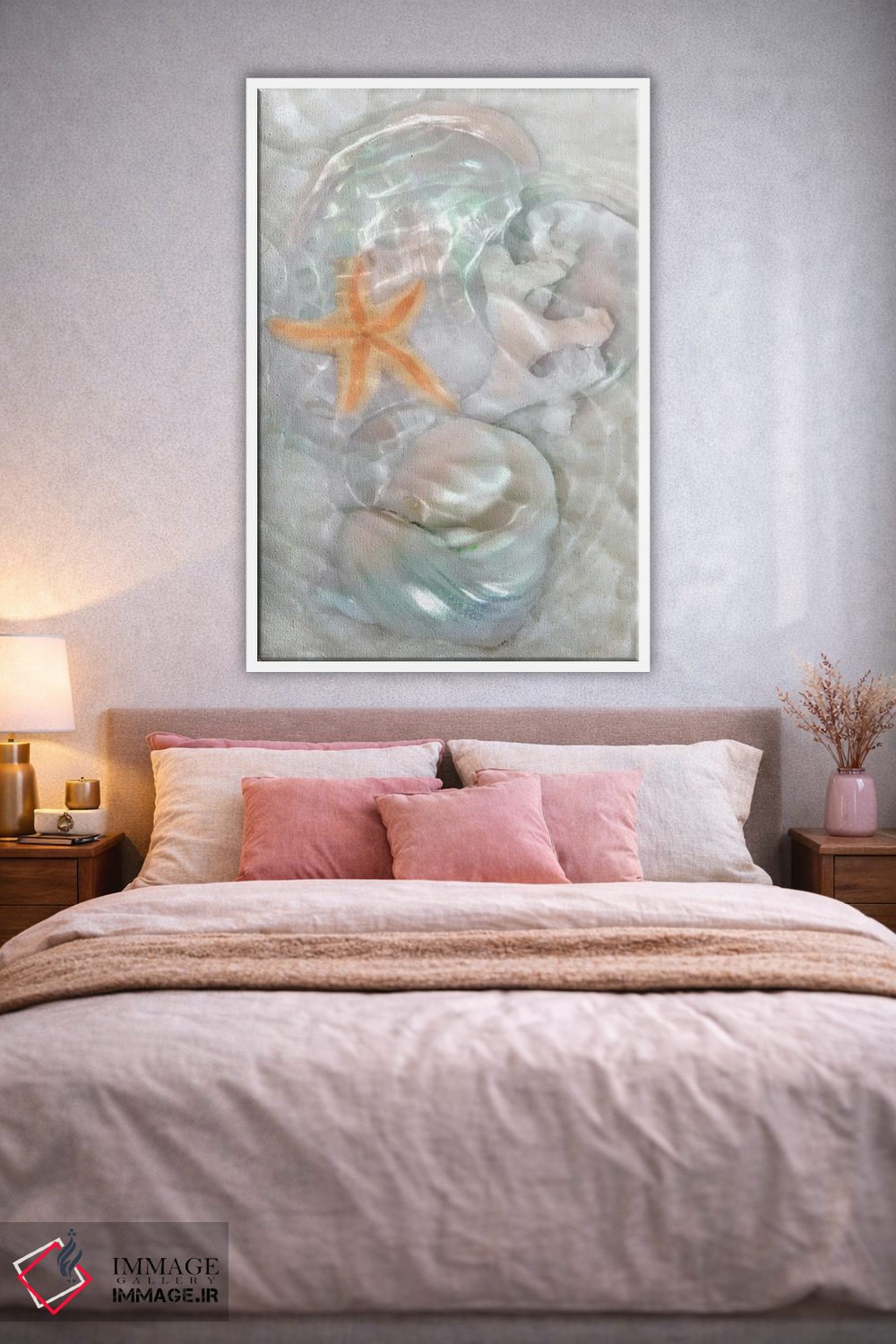 تابلو دکوراتیو امواج نوری زیرآب VI اثر لدا رابرتسون - D2W
