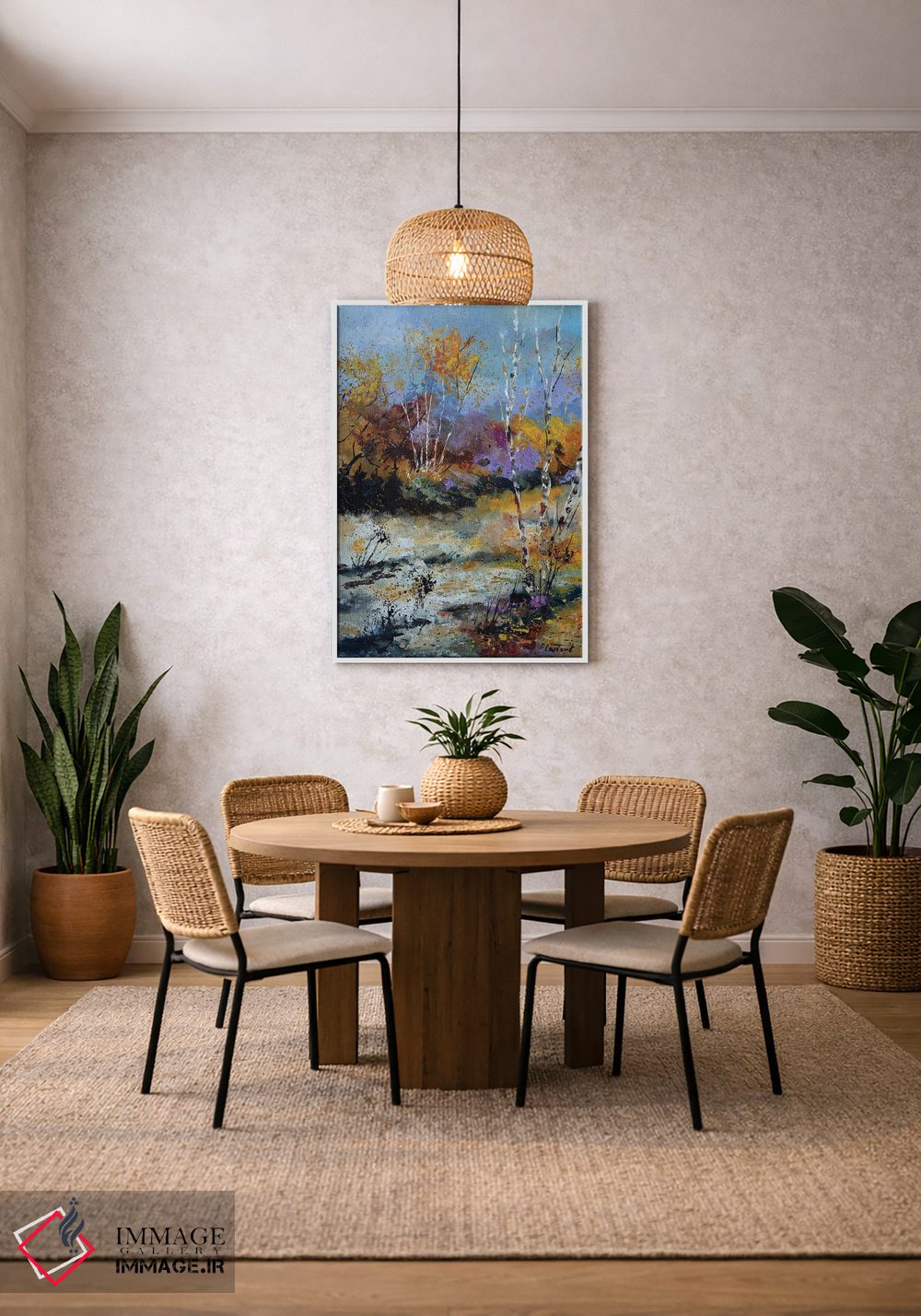 تابلو انتزاعی بازشدگی پاییزی اثر پل لدنت - D2W