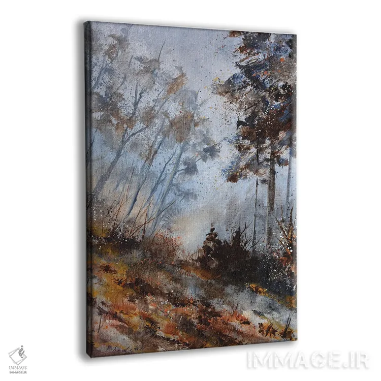 تابلو انتزاعی نوامبری مه آلود اثر پل لدنت - نمای پرسپکتیو محصول