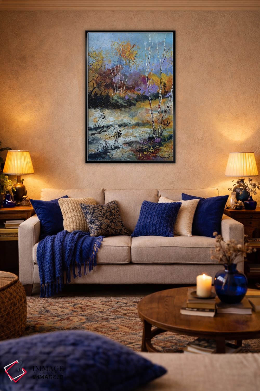 تابلو انتزاعی بازشدگی پاییزی اثر پل لدنت - D3B