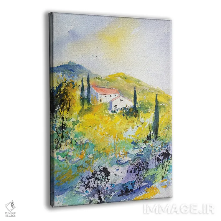 تابلو انتزاعی پروانس اثر پل لدنت - نمای پرسپکتیو محصول