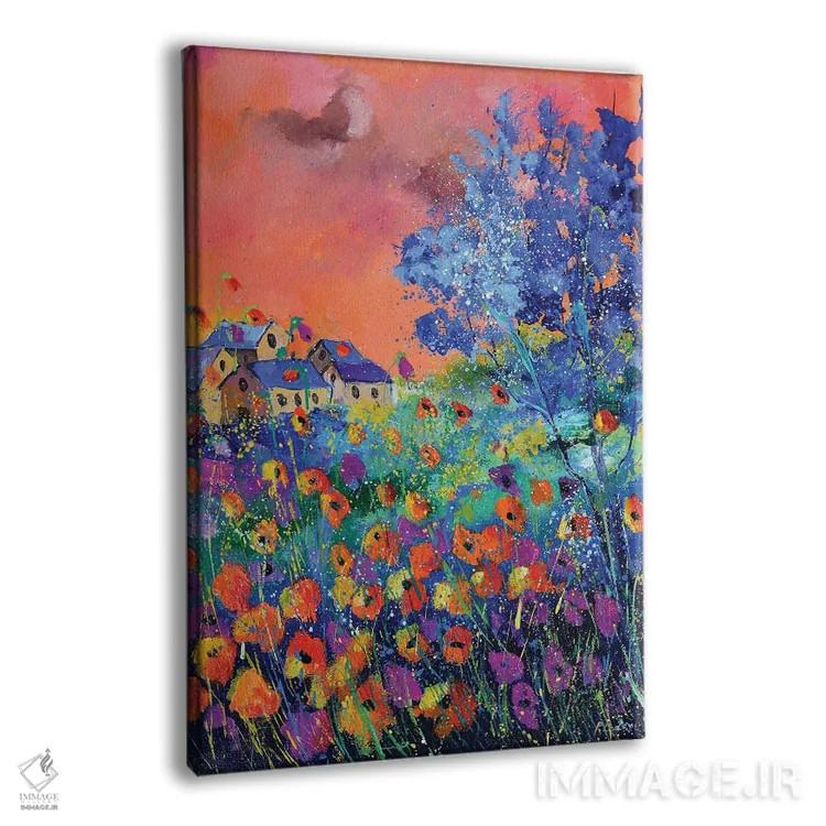 تابلو انتزاعی سرود پاییز اثر پل لدنت - نمای پرسپکتیو محصول