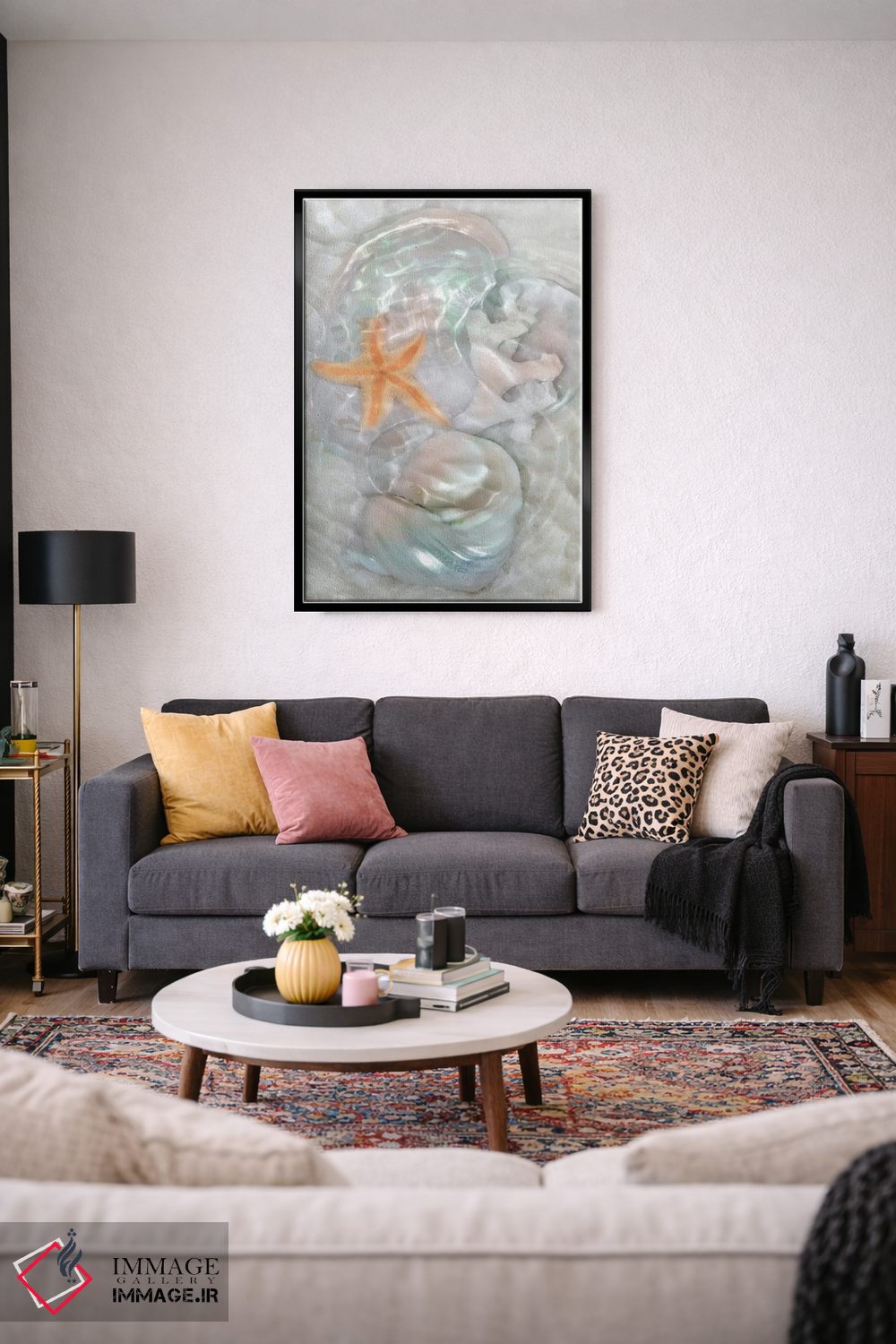 تابلو دکوراتیو امواج نوری زیرآب VI اثر لدا رابرتسون - D5B